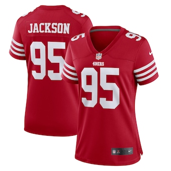 womens nike drake jackson scarlet san francisco 49ers game p